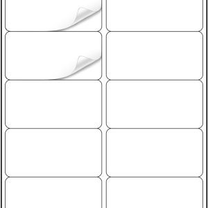 Shipping Labels 2"×4" 300 Labels Sticker Paper for Laser/Ink Jet Printer Mailing Labels 8.5"*11" White 10 per Sheet