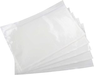 Clear 7.5” x 5.5” Packing List Envelopes, Adhesive Shipping Label Pouches/Sleeves (50 Pack)
