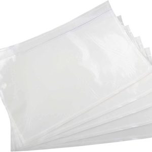 Clear 7.5'' x 5.5'' Packing List Envelopes, Adhesive Shipping Label Pouches/Sleeves (50 Pack)