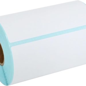 150 PCS 4"x6" Thermal Shipping Labels, White Perforated & Strong Adhesive Direct Thermal Labels (1 Roll), for Postage, Mailing & Shipping