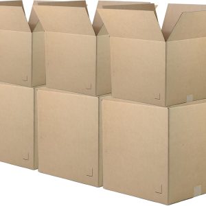 Moving Boxes 10-Pack Larger | 20x20x20 inch Brown/Kraft Corrugated Cardboard Packing, Moving & Storage for Business/Home – Durable - Eco-Friendly, Recyclable - Made in the