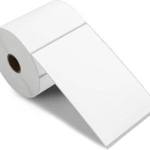 4" x 6" Direct Blank Thermal Shipping Labels with 450 per Roll - Compatible with Zebra 2844 ZP-450 (1 Rolls - 450 Labels)