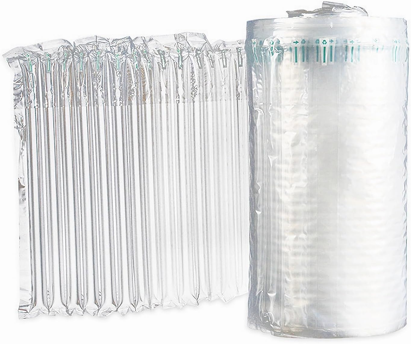 Inflatable Air Column Bag (with Pump) Width 8/12/16-inch Bubble Cushioning Shock-Absorbing Anti-Drop used to Protect iPad, iPhone, Glasses, Wine Bottles, Safe Transport Packaging (W/16 x L/2000-inch)