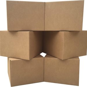 Large Moving Boxes 20'' x 20'' x 15'' (Pack of 6), Corrugated Cardboard Boxes for Packing, Shipping & Moving