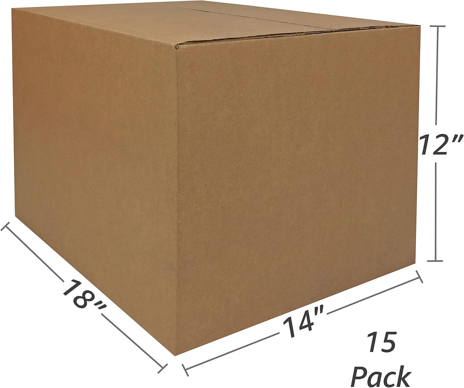 Moving Boxes Bundles Medium Boxes 18" x 14" x 12" - Medium Boxes (Pack of 15) - Image 2