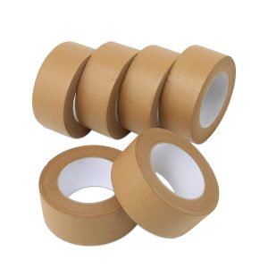 Kraft Packing Tape, Brown Kraft Gummed Tape for Packing Boxes, Shipping Cardboard and Carton Sealing, 6 Rolls x 2 inch x 55 Yard x 7 mil,